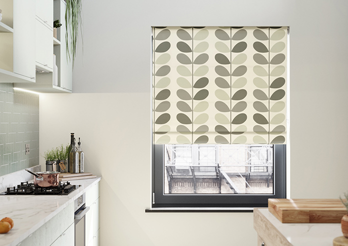Orla Kiely Multi Stem, Warm Grey - Twist&Fit Roman Blind - Image 3